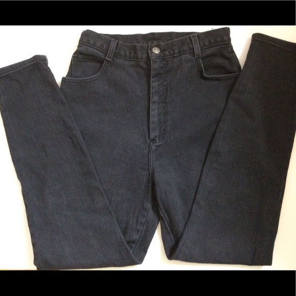 Sale Vintage jeans skinny black jeans high wasted jeans black gray jeans  29 /28 - Picture 1 of 11